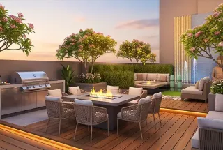 Party Lounge with BBQ at Parth Lake View