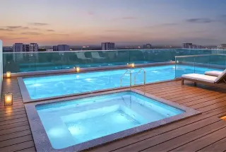 Rooftop Jacuzzi at Parth Lake View