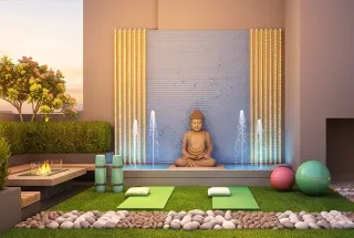 Landscaped Garden at Parth Lake View